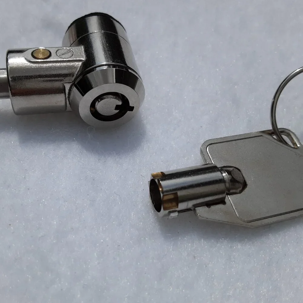 PC (Personal Computer) Cable Lock 3ft Straight with 2 Keys